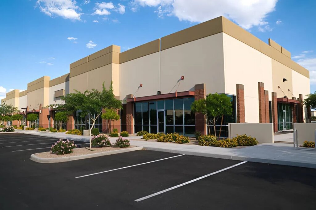Modern painted commercial building painted by an exterior painter in Worthington, OH