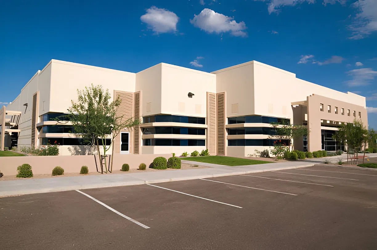 Freshly painted commercial building exterior completed by a painting company in Powell, OH