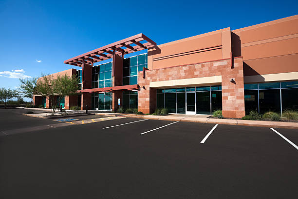 Office building with freshly painted exterior walls and clean architectural finishes by an exterior painter in Powell, OH.